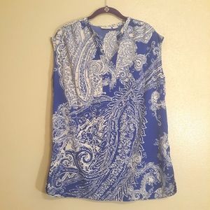 EUC womens Liz Claiborne sleeveless blouse